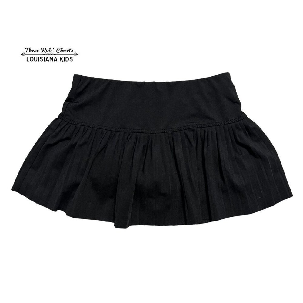 Lucky In Love XS (6Y) Black Pleated Tennis Skirt Skort